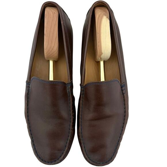 Austen Heller Brown Leather Driving Loafers Men’s 10 Portugal Oldmoney Preppy main image 10